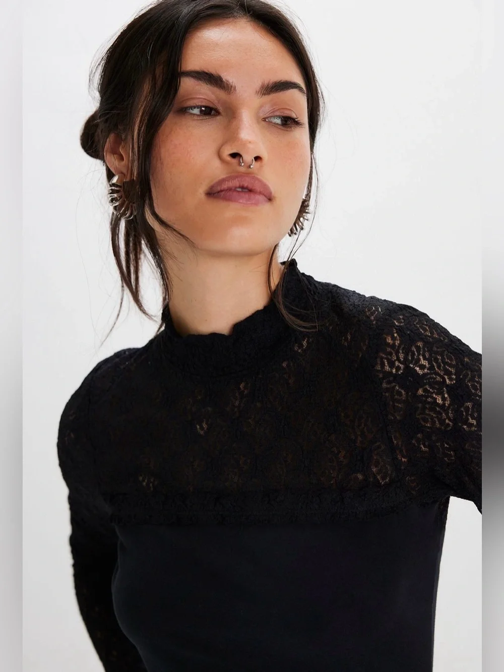 FREE PEOPLE Miya Lace Top